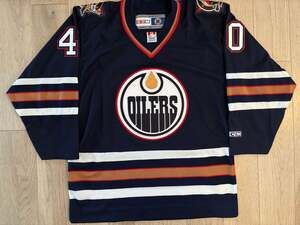 CCM Edmonton Oilers Devan Dubnyk Navy Third Jersey